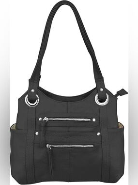 Roma Leathers Leather Locking Concealment Purse Item #7008 - NWT